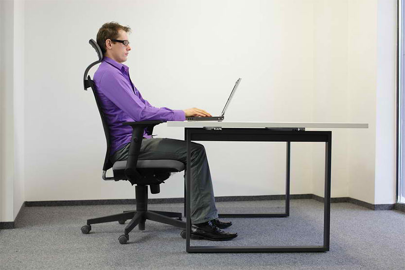 Photo of ergonomic workstation