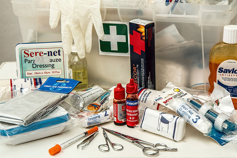 First-aid kit contents