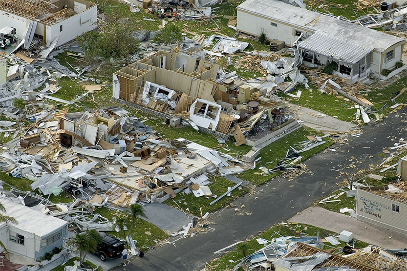 Photo of hurricane aftermath